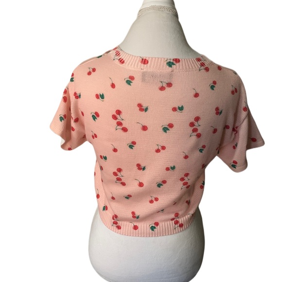 Cider Pink Cherry Knit Top - Picture 3 of 5